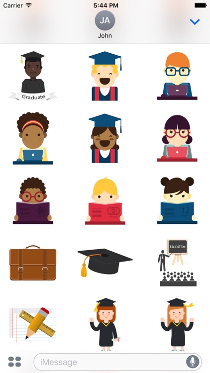 Graduation Stickers for iMessage