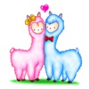 Lovely Alpaca Couple Sticker