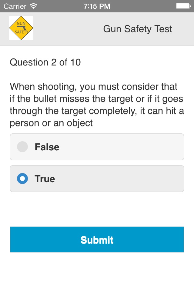 Gun Safety Test screenshot 2