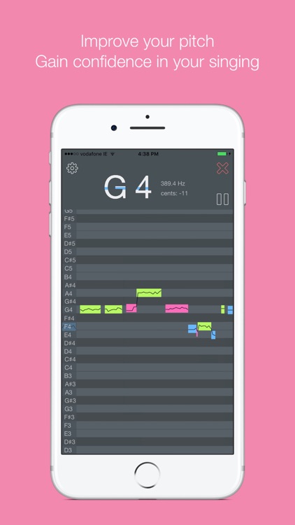 OnPitch - Monitor your pitch, learn to sing better