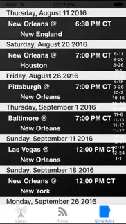 new orleans football - radio, scores & schedule iphone screenshot 4