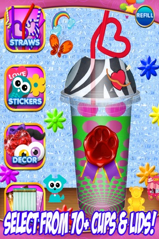 Frozen Icy Slushy Maker - Ice Dessert Candy Game screenshot 4