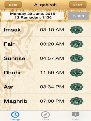 Egypt Prayer Timings - náhled