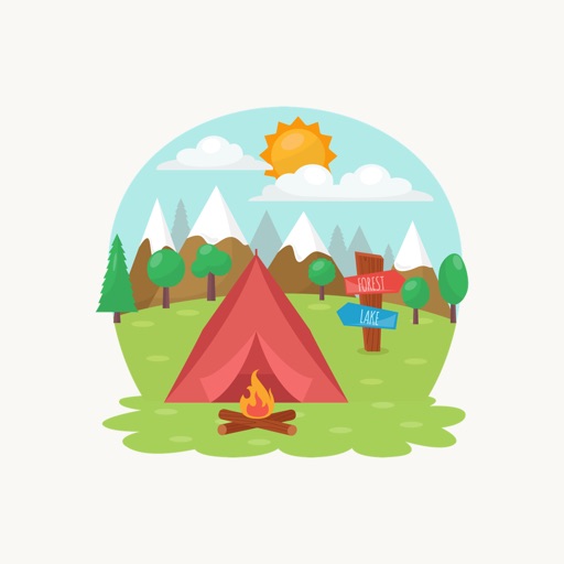 Camping - Stickers for iMessage icon