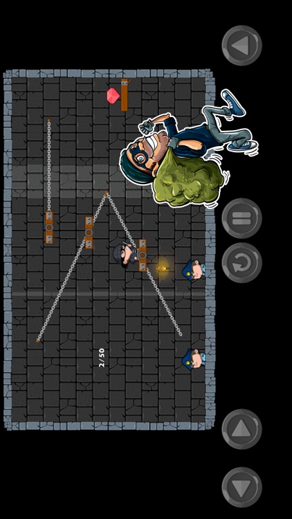 Stealing the diamond in cops and robbers game