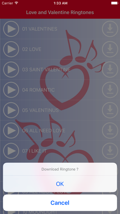 Love & Valentine Ringtones - Best Romantic Sounds screenshot 3