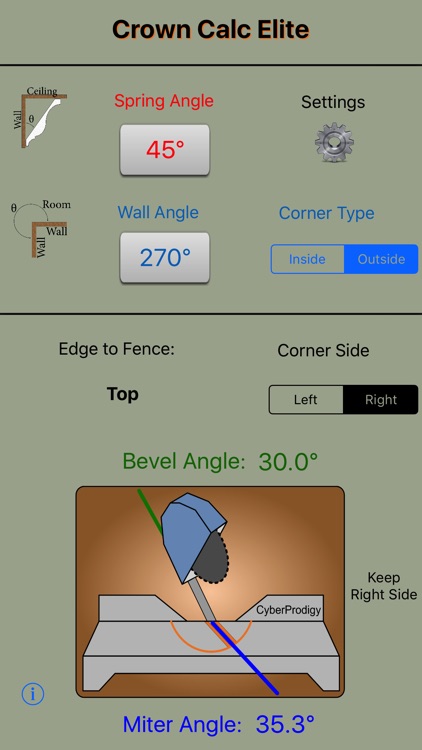 Crown Calc Elite - Crown Molding Calculator
