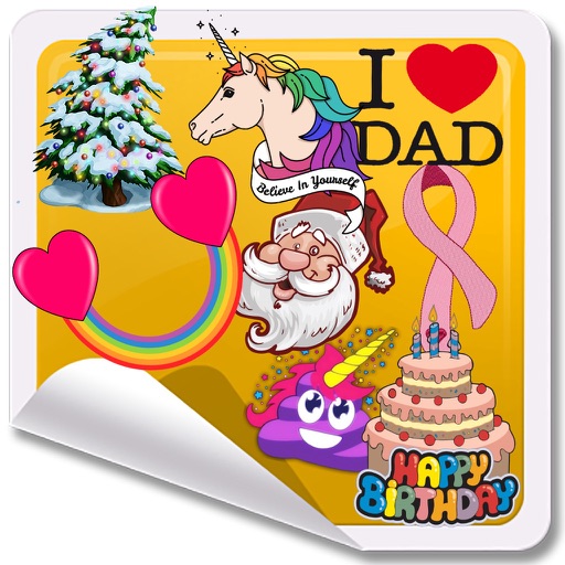 i Love Holiday Stickers icon