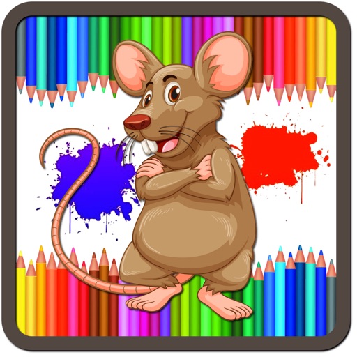Mouse Junior Coloring Book Game for Kids Icon