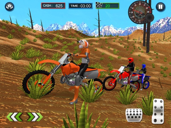 速い砂漠のバイクのライバル：Crazy Uphill Driverのおすすめ画像1