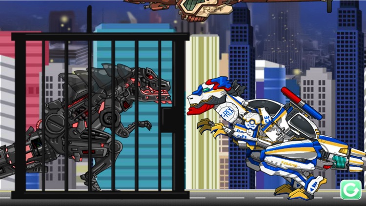 Combine! Dino Robot - T-rex Cops screenshot-4