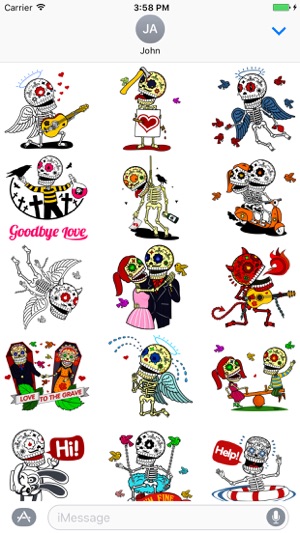 Day of the Dead Stickers Set(圖2)-速報App