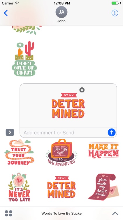 Words To Live By - Sticker Pack