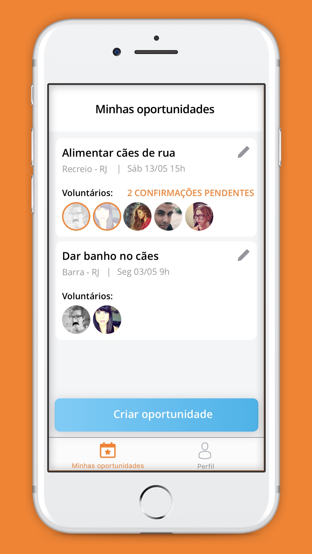 Screenshot do app colaBora