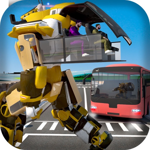 Bus Robot Transformation icon