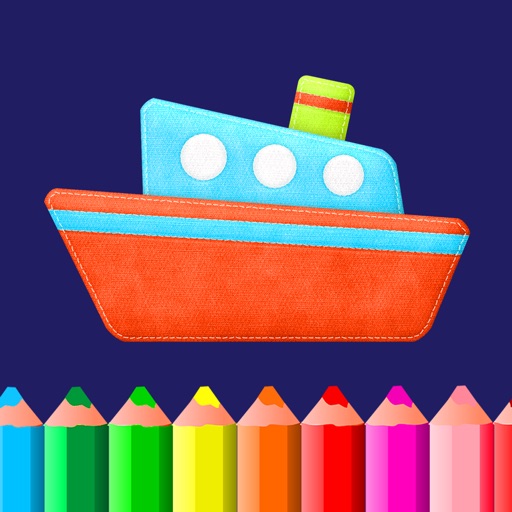 Coloring book - games for kids boys and girls apps icon