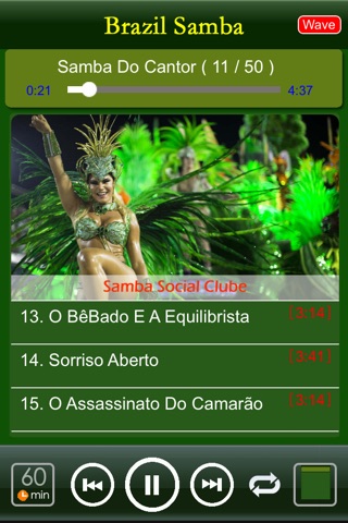 [5 CD] Brazil Music - Samba·Football·Joy screenshot 2