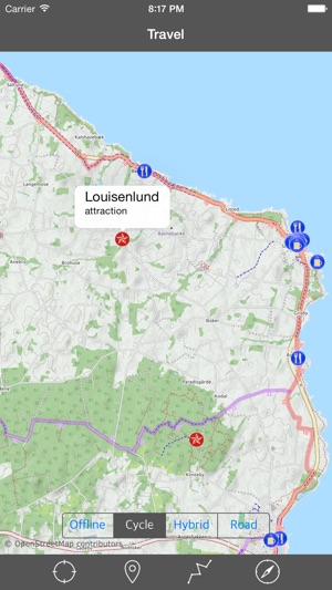 BORNHOLM (DENMARK) – Travel Map Offline Navigator(圖2)-速報App