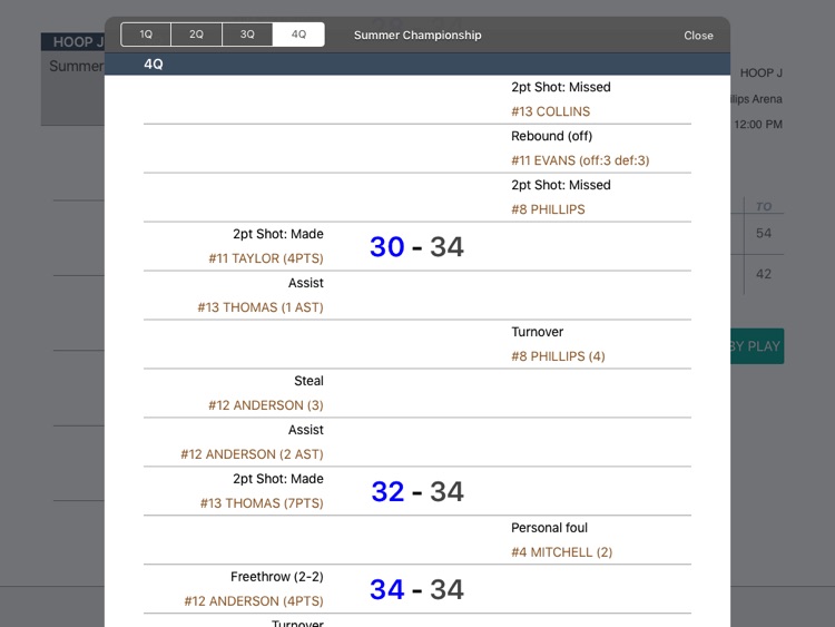 HOOP J for Basketball Scores