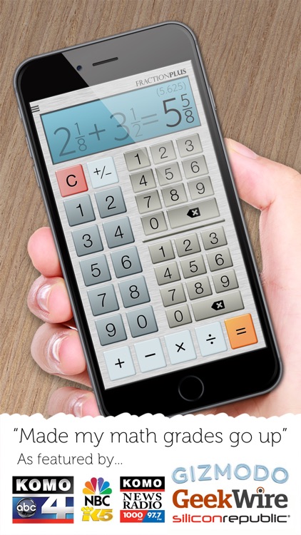 Fraction Calculator Plus - Get it right every time