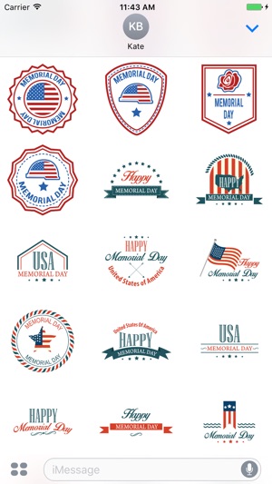 Happy Memorial Day Sticker Pack(圖2)-速報App