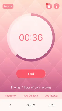 Game screenshot contraction counter-uterine contraction recorder apk