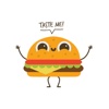 Cute Burger Sticker