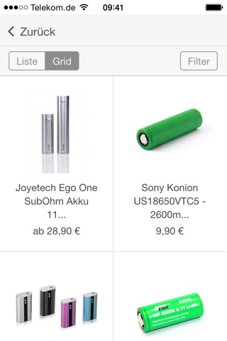 Greensmoker.de - Elektronische Zigarette screenshot 2