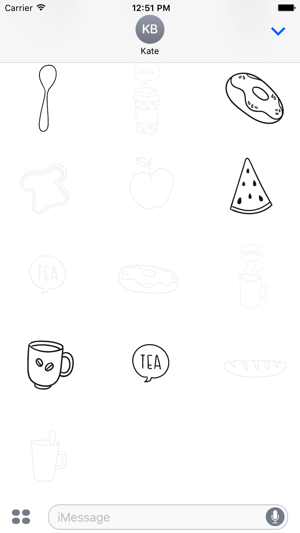 Animated Cute Breakfast Stickers(圖5)-速報App