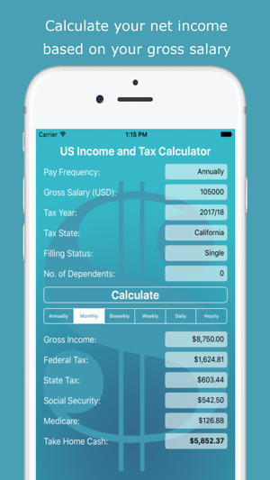 US Income and Tax Calculator