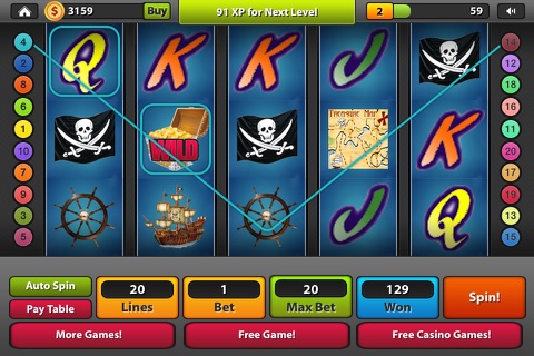 Slot Machine - Multi Line Bonus Big Coin Payouts screenshot 2