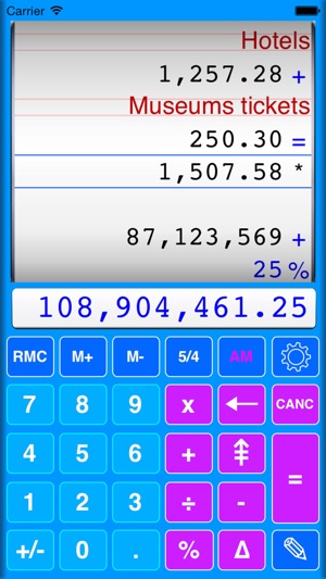 Calcoliner - The desktop paper tape calc