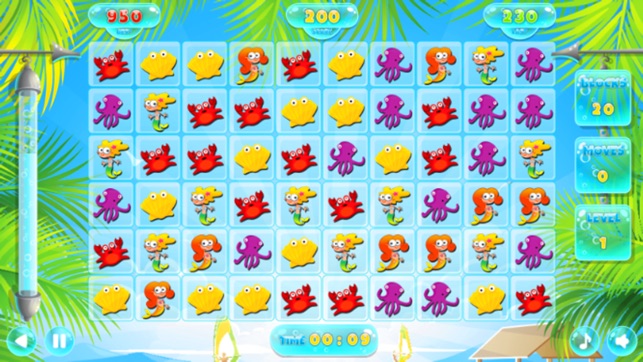 Puzzles Match 3 Mermaid and Sea Animals(圖2)-速報App