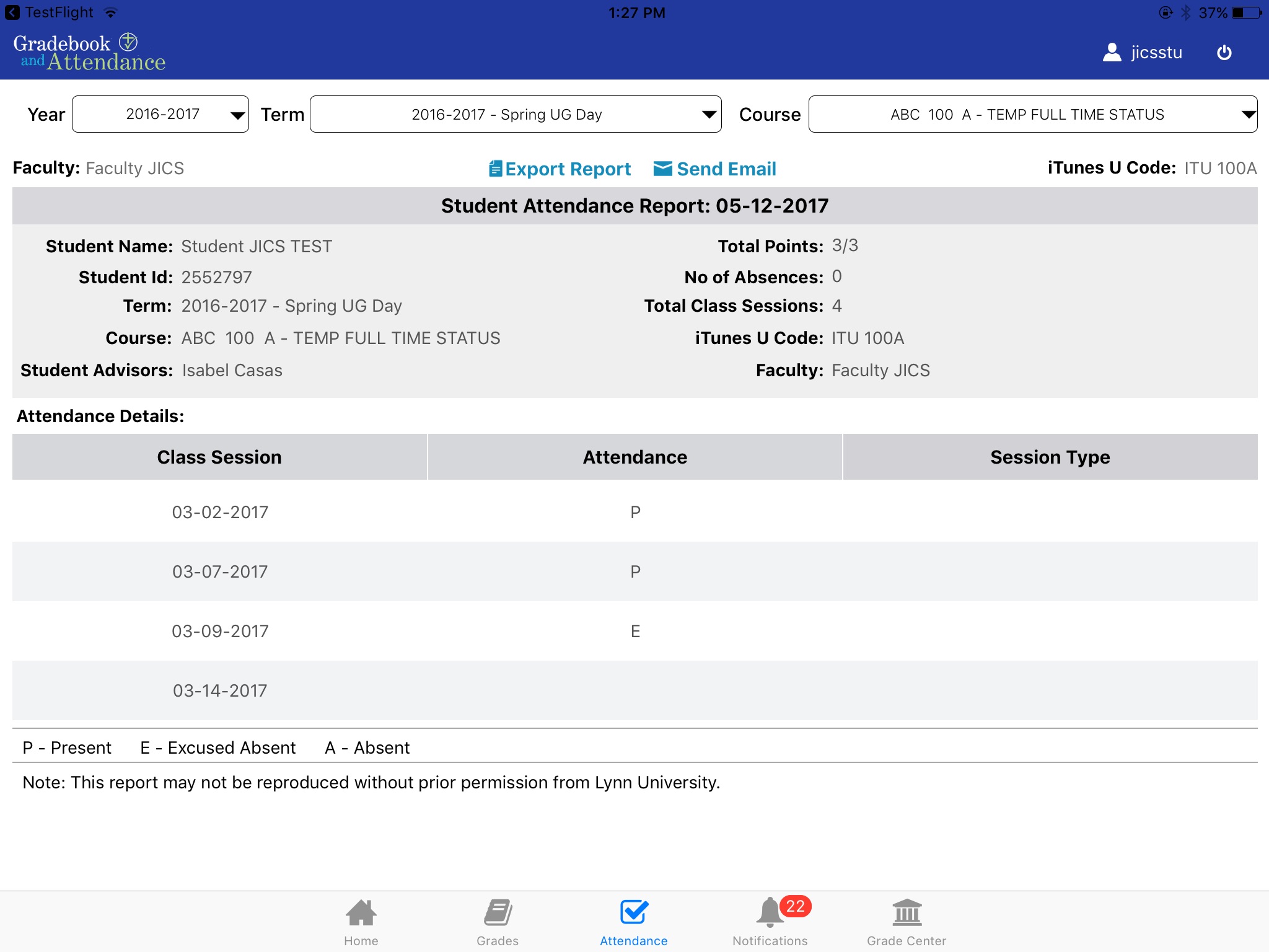 Gradebook and Attendance screenshot 2