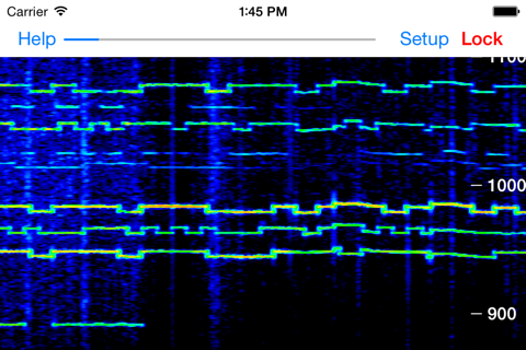 Godafoss Audio Spectrum Waterfall QRSS CW FSKCW - náhled