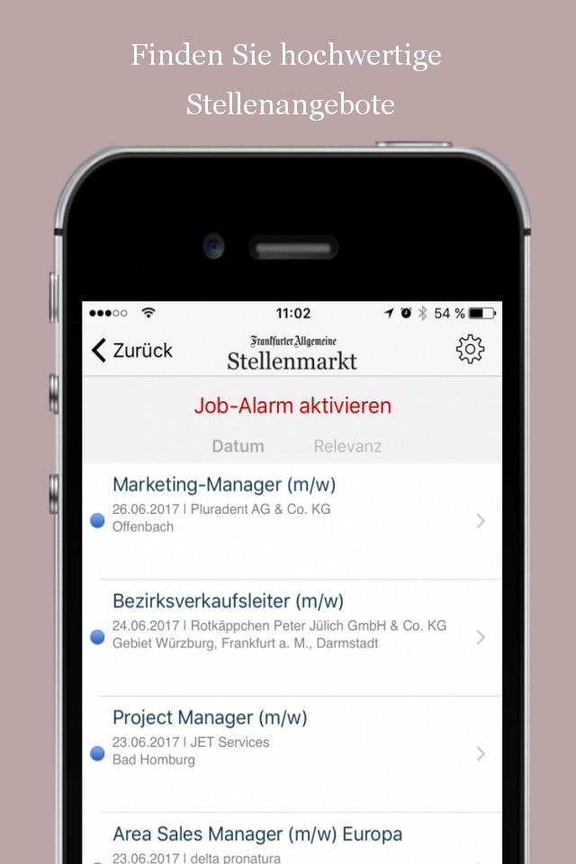 F.A.Z. Stellenmarkt – Ihre App für die Jobsuche screenshot 2