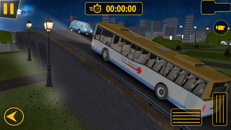 Real Urban City Passanger Bus Speed Driving