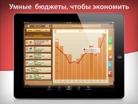 Скриншот из Money for iPad