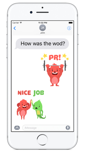 Wodimal - Animated Fitness Stickers