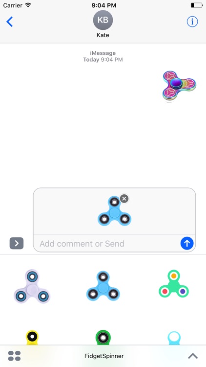Fidget Spinner Sticker