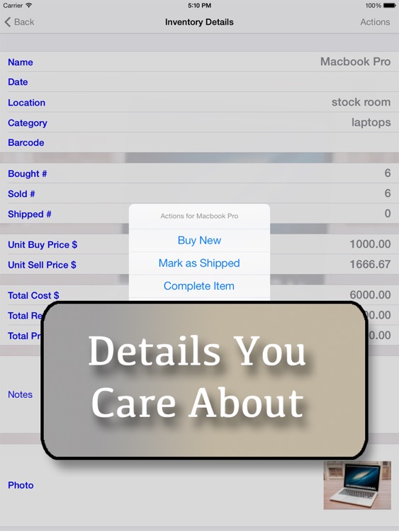 Inventory Now for iPad