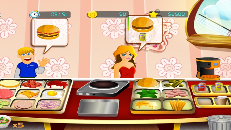 Burger Cooking Fever: Food Court Chef Game