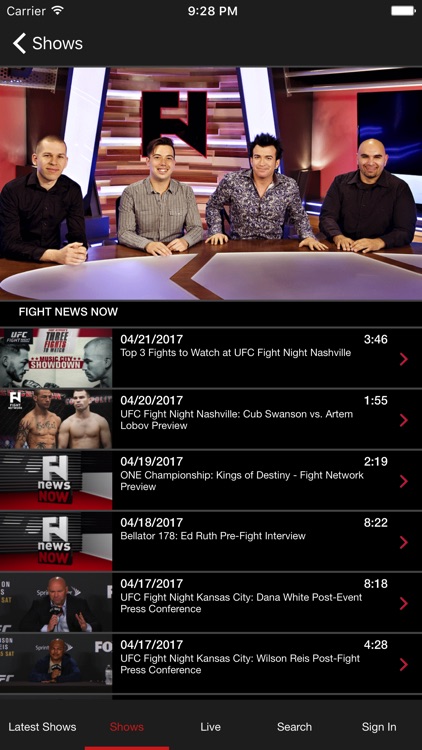 Fight Network for iPhone screenshot-3