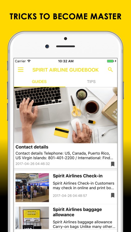 GuideBook for Spirit Airlines