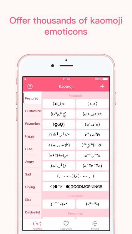 Fancy Kaomoji -Japanese Emoticons for any APP