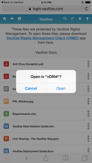 Vaultize DRM Client (vDRM)(圖1)-速報App