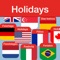 Insert the 2017 holidays of the countries listed below into your iPhone calendar with one tap