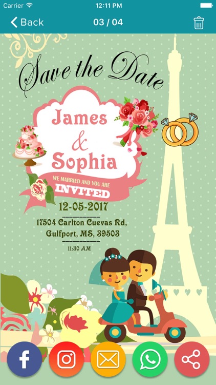 Wedding Invitation & Greeting Cards Maker screenshot-4