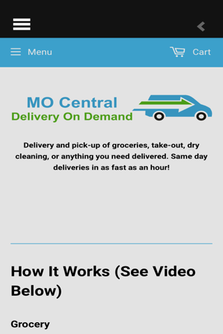 MO Central Delivery On Demand screenshot 2