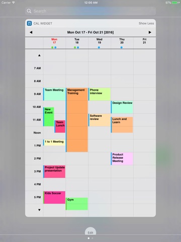 Week Calendar Widget Pro screenshot 2